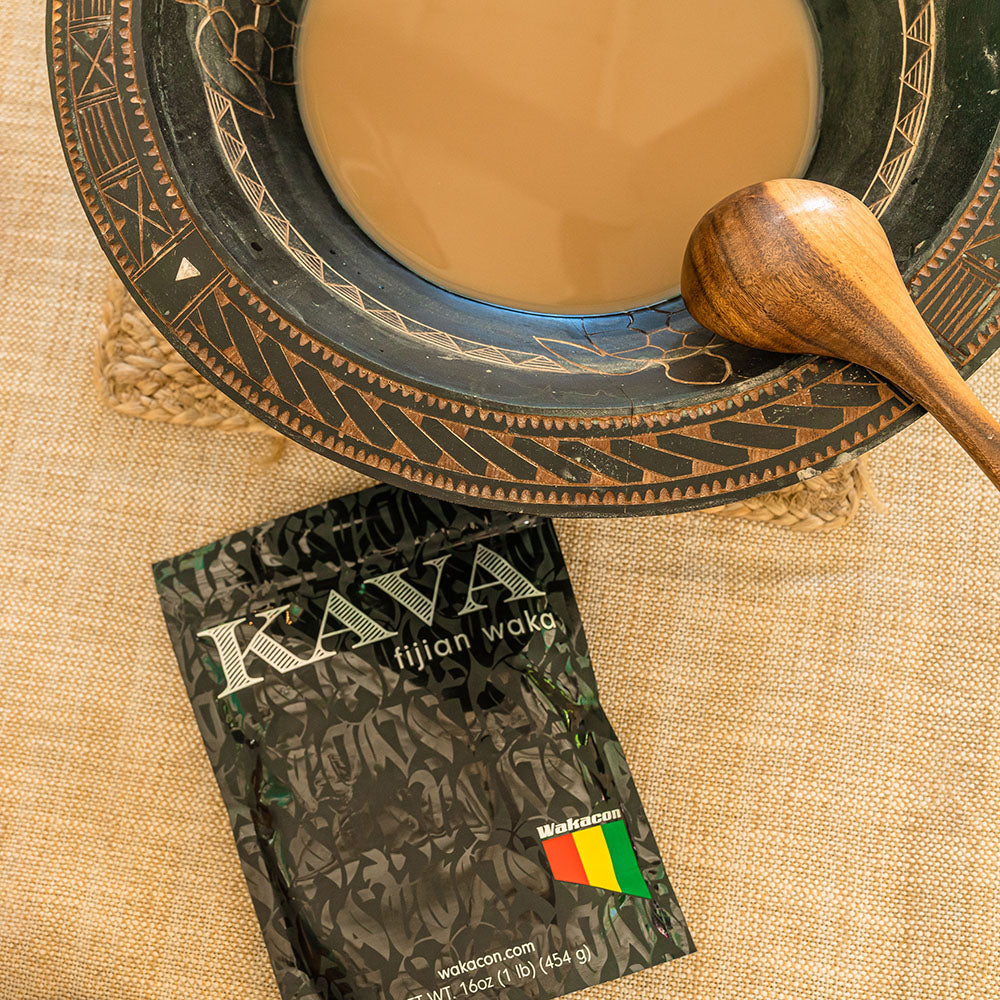 Wakacon Kava Waka Powder – Authentic, Noble Kava Root Powder from Fiji – Premium, High Quality, Responsibly Sourced, 16 Oz