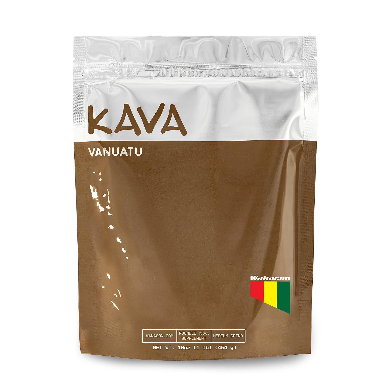 Wakacon Vanuatu Waka Kava Powder – Authentic, Noble Kava Root Powder from Vanuatu – Premium, High Quality, Responsibly Sourced, 16 Oz