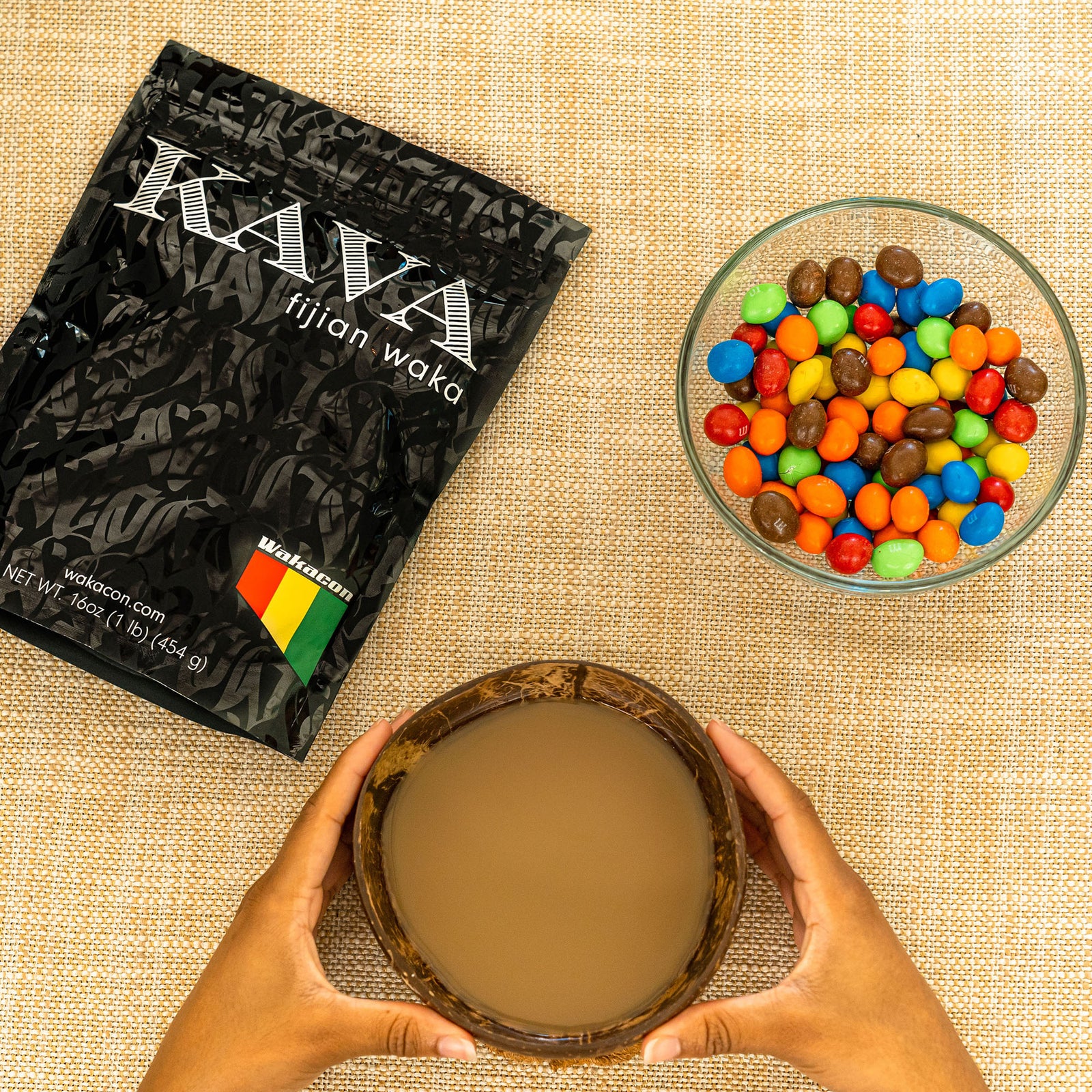 Wakacon Kava Waka Powder – Authentic, Noble Kava Root Powder from Fiji – Premium, High Quality, Responsibly Sourced, 16 Oz